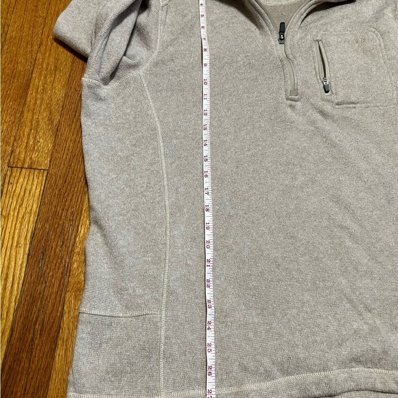 Men's Woolrich XL Fleece Cream/Oatmeal 1/4 zip Pull Over Sweater / Jacket - Picture 6 of 8